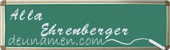 Alla Ehrenberger Visitenkarte